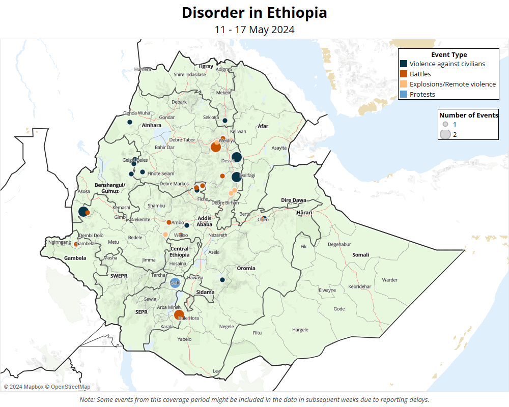 EPO Disorder in Ethiopia - 11 - 17 May 2024 Map - EPO Disorder in Ethiopia - 11 - 17 May 2024