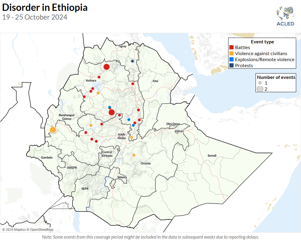 Ethiopia Weekly Update (29 October 2024) Map - Ethiopia Weekly Update (29 October 2024)