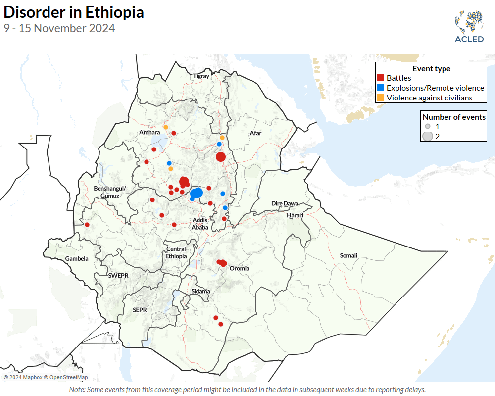Ethiopia Weekly Update (19 November 2024) Map - Ethiopia Weekly Update (19 November 2024)