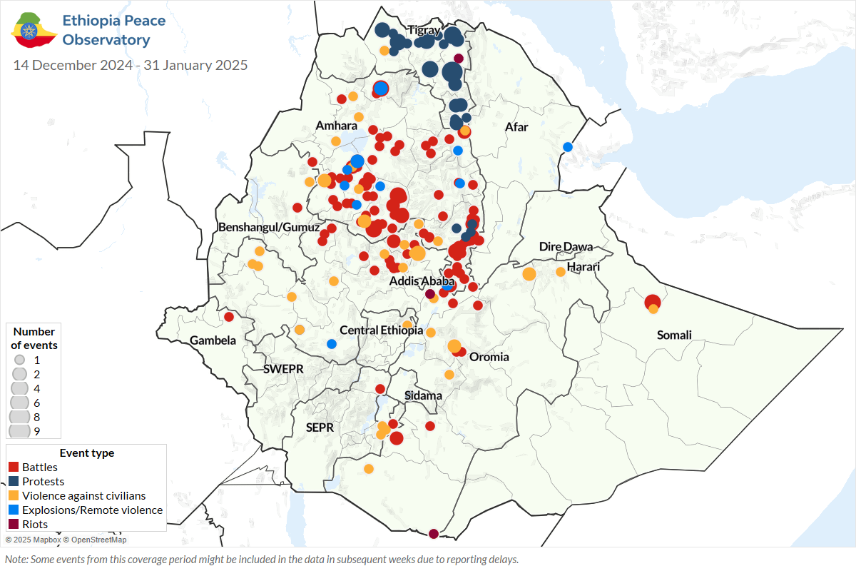 Ethiopia Peace Observatory situation update 5 February 2025 Ethiopia Peace Observatory situation update 5 February 2025